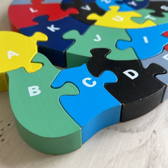 WOODEN ALPHABET TURTLE PUZZLE - Picture 6 of 9